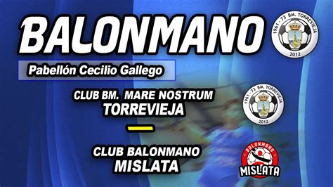 C Bm Mare Nostrum Torrevieja Club Balonmano Mislata Youtube