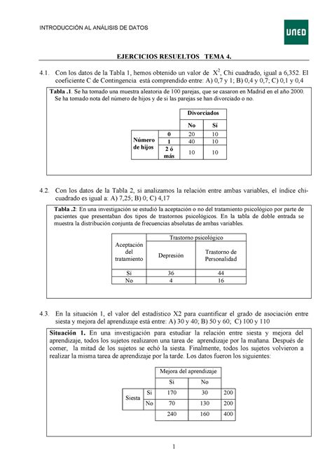 Tema 4 Ejercicios Resueltos Ejercicios Resueltos Tema 4 Con Los Datos De La Tabla 1 Hemos