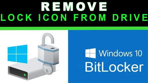 Remove Lock Icon From Drive Windows Youtube