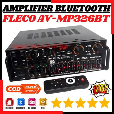 New Sunbuck Audio Fleco Av Mp Bt Amplifier Bluetooth Usb Sd Fm Mp