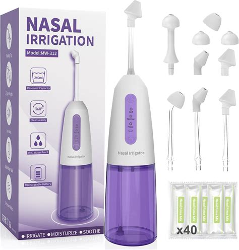 Nasal Irrigation System Sinus Rinse Kit Cordless Portable