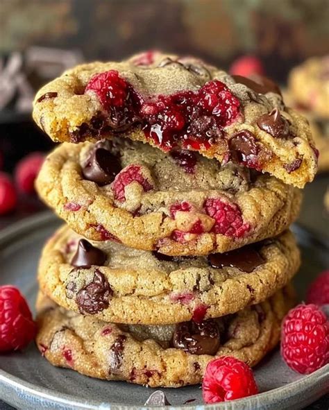 Raspberry Chocolate Chip Cookies Irresistible Recipe Optimal Recipes