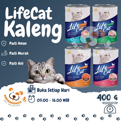 Jual Makanan Kucing Basah Lifecat Life Cat Kaleng Per Dus G G