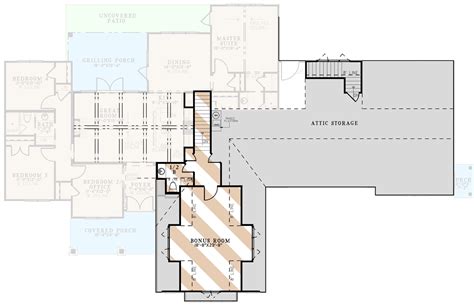 4 Bed Modern Farmhouse Plan With Attached Apartment 2124 Sq Ft And