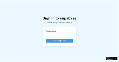 Supabase Examples Codesandbox