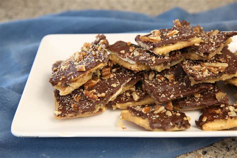 Saltine Cracker Toffee Candy Recipe The Idea Room