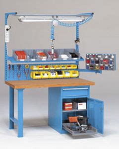 Workbench With Tool Holder Panel Steel Ritm Industry