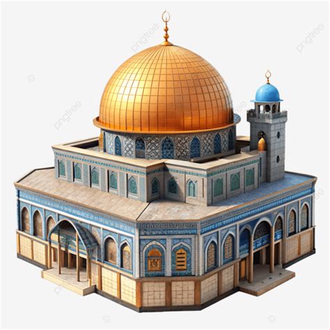 Mezquita D Al Aqsa Sobre Fondo Transparente Png Dibujos D Mezquita