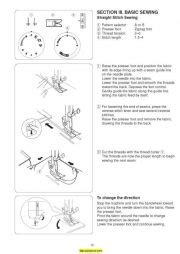 Janome New Home 234 Sewing Machine Instruction Manual