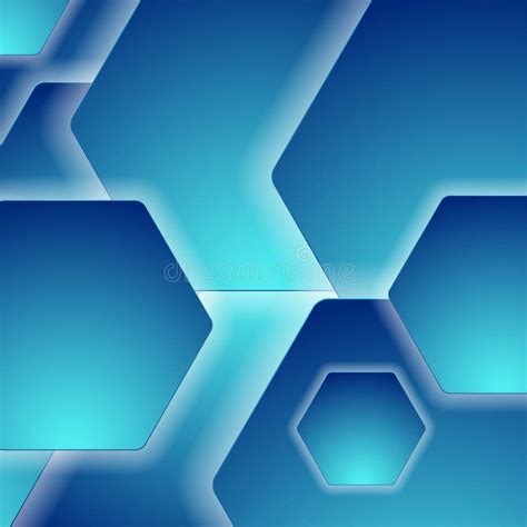 Fondo Tecnol Gico Abstracto Azul Cian Con Pol Gonos Brillantes