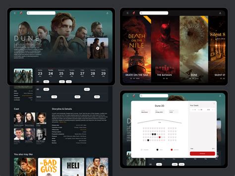 Dribbble Cinema App Png By Natalia Zhukova