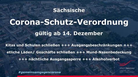 Corona Schutz Verordnung Was In Sachsen Ab Montag Gilt Stadt Zwickau