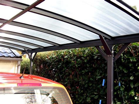 Carport Aus Aluminium Anthrazit X M Polycarbonat Mm X Metal