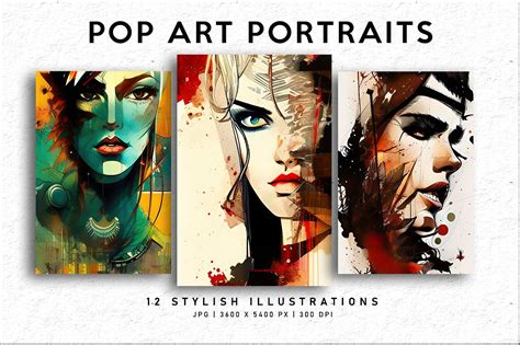 Pop Art Portraits | Creative Market