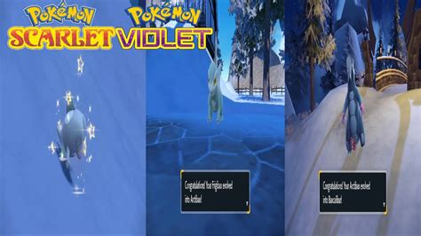 Pokémon Scarlet Violet Shiny Frigibax Arctibax Baxcalibur Evolution