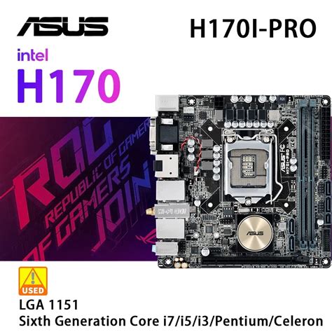 Mini Itx Lga 1151 Motherboard Asus H170i Pro Adopts Intel H170 Chipset 6th Generation 2×ddr4