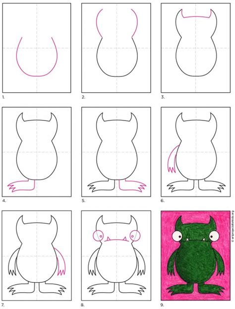 How to Draw a Monster · Art Projects for Kids