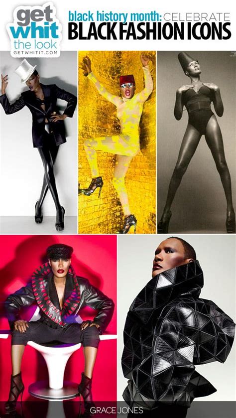 Grace Jones Grace Jones Black Fashion Style Icons