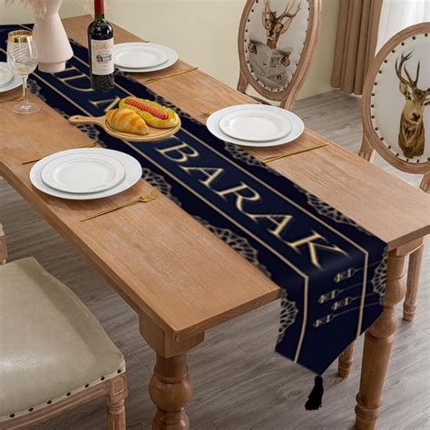 Linen Ramadan Kareem Table Runner Eid Al Fitr Party Decor Supplies EBay