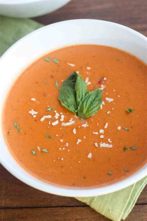 Creamy Tomato Basil Parmesan Soup Tastes Better From Scratch