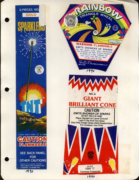 Vintage Fireworks Packaging