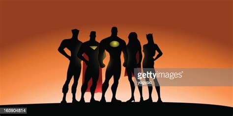 Superhero Team Silhouette High Res Vector Graphic Getty Images