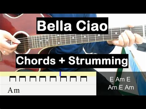 Bella Ciao Guitar Chords Guitar Strumming Pattern Tutorial Beginner