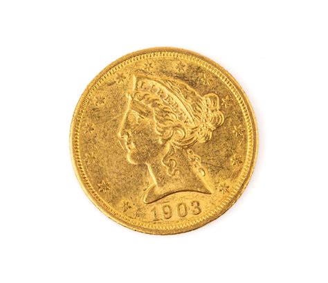 At Auction: Gold coin 5 Dollar