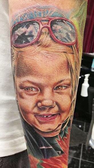 Portrait D’enfant En Tatouage 80 Inkage