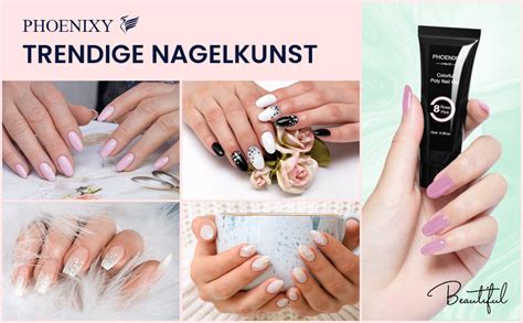 Phoenixy Poly Nail Gel Kit Farben Poly Nagelverl Ngerung Gel Set Mit