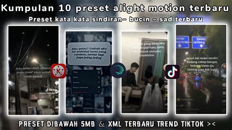 Kumpulan 10 Preset Alight Motion Terbaru 2023 Kata Kata Sindiran