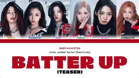 Babymonster Batter Up M V Teaser Color Coded Lyrics Han