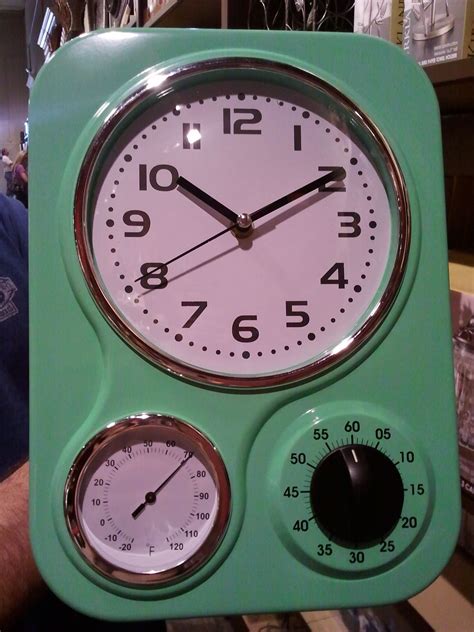 Retro clock/timer/thermometer. Super cute and affordable! I found this ...