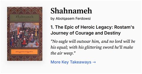 shahnameh  abolqasem ferdowsi summary audio quotes faq