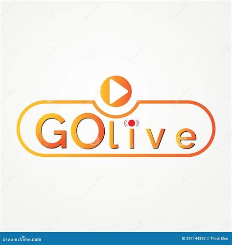 Go Live Icon Symbol Vector Illustration. Webinar Stock Vector