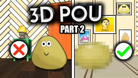 Tantangan 3d Pou Lanjut Remake Game Pou Tapi Kok Jadi Gini Part 2