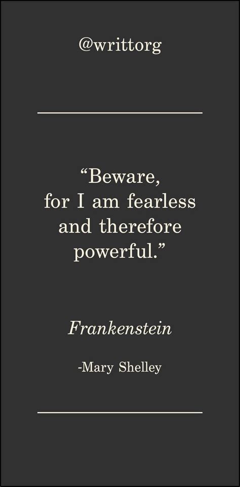 Frankenstein Quote By Mary Shelley Classic Literature Quotes Posted