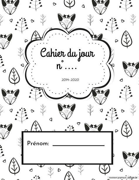 Présentation cahier du jour, Préscolaire, Autres, Organisation de classe, Organisation de classe ...