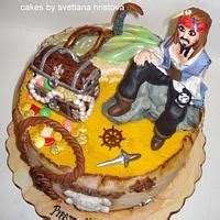 Jack Sparrow Cake Pirates Of The Caribbean Decorated CakesDecor