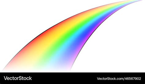 Realistic rainbow spectrum Royalty Free Vector Image