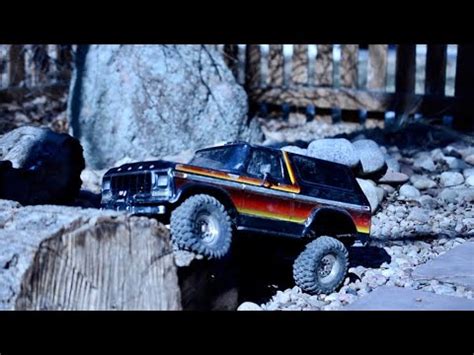 Crawling With My Traxxas Trx On The Backyard Course Youtube