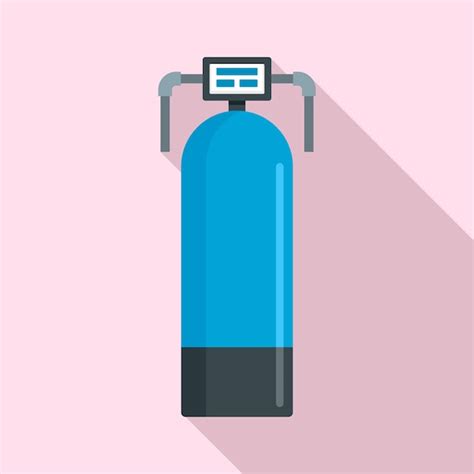 Icono De Filtro De Agua A Presión Ilustración Plana Del Icono De Vector De Filtro De Agua A