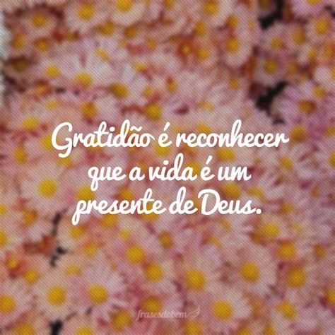 Gratid O Reconhecer Que A Vida Um Presente De Deus Frases Di Rias