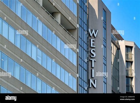 Washington DC, USA - 2 May 2024: Exterior view of the Westin luxury ...