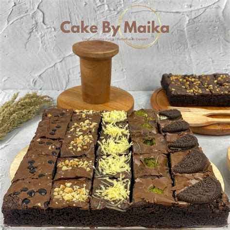 Jual Cake By Maika Brownies Fudgy Box Brownies Panggang Potong