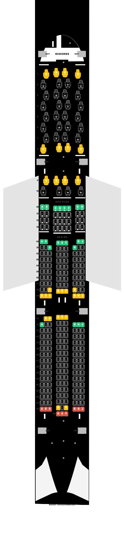 SeatGuru Seat Map SAS