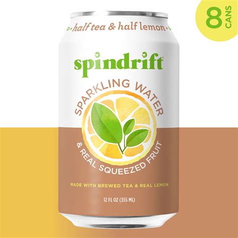 Spindrift Sparkling Water Unsweetened Half Tea And Half Lemon Planogram