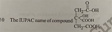 The Iupac Name Of Compound O C O Cc I Cc O O C O O Filo