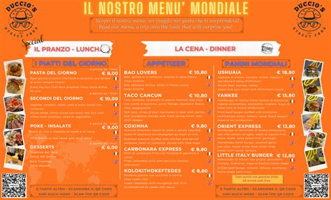 Menù completo e carta 2024 Duccio s Street Food a Firenze TheFork