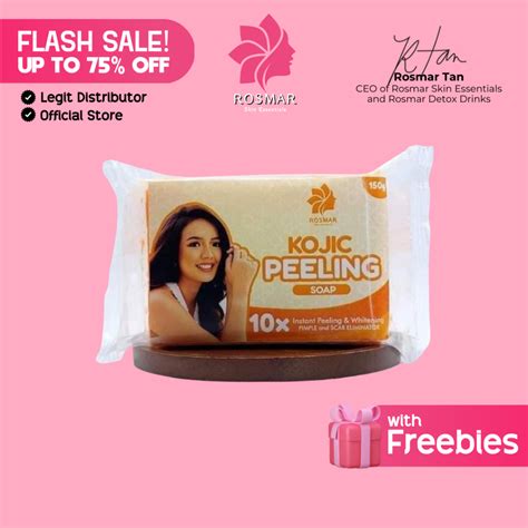 Original Rosmar Kojic Peeling Soap 10x Instant Peeling Pimple And Scar